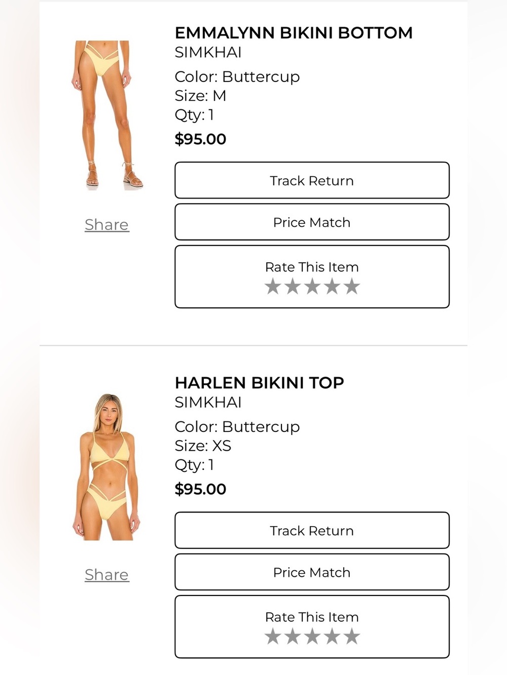SIMKHAI | Bikini Top & Bottom | Luminary/Yellow